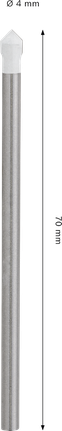 Mata Bor Keramik Lunak Bosch CYL-9 4 x 70 mm.